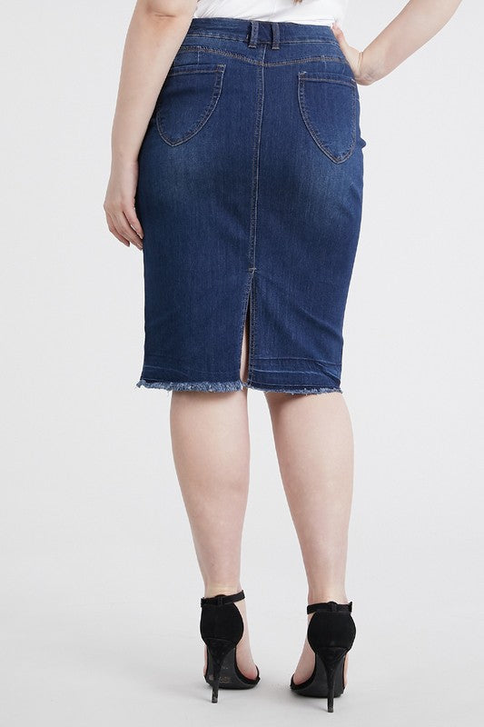 “Faded Denim” - Skirt