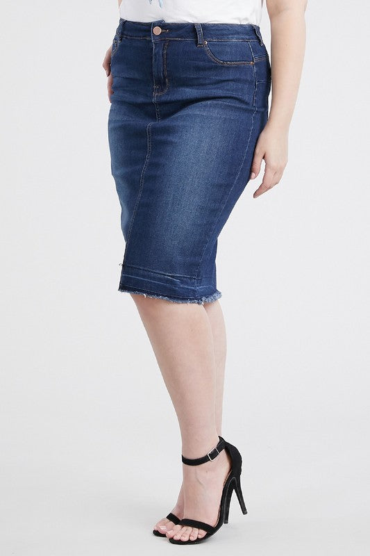 “Faded Denim” - Skirt
