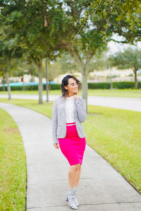 Vibrant Pencil Skirt