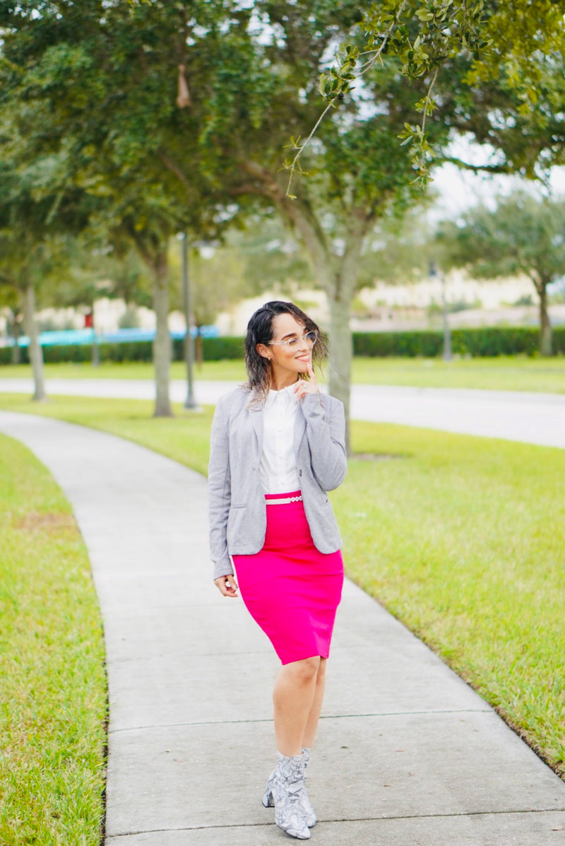 Vibrant Pencil Skirt