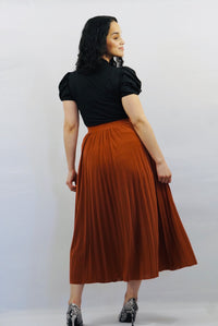 “Rust” - Pleated Skirt