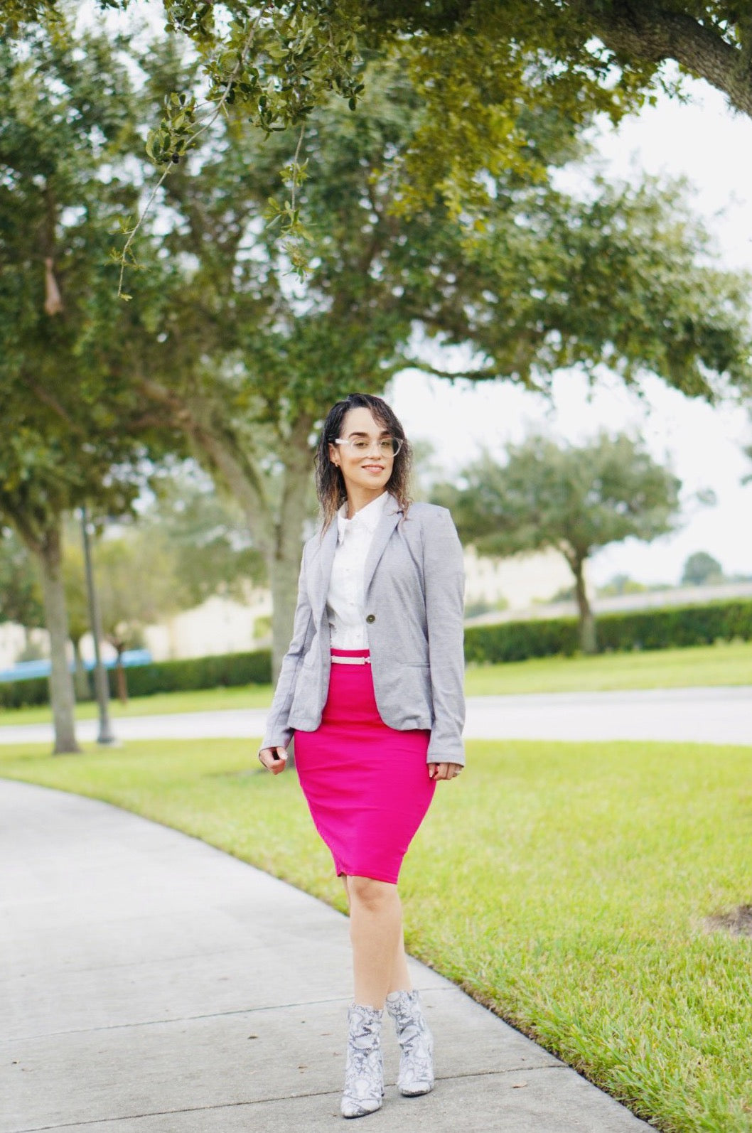 Vibrant Pencil Skirt