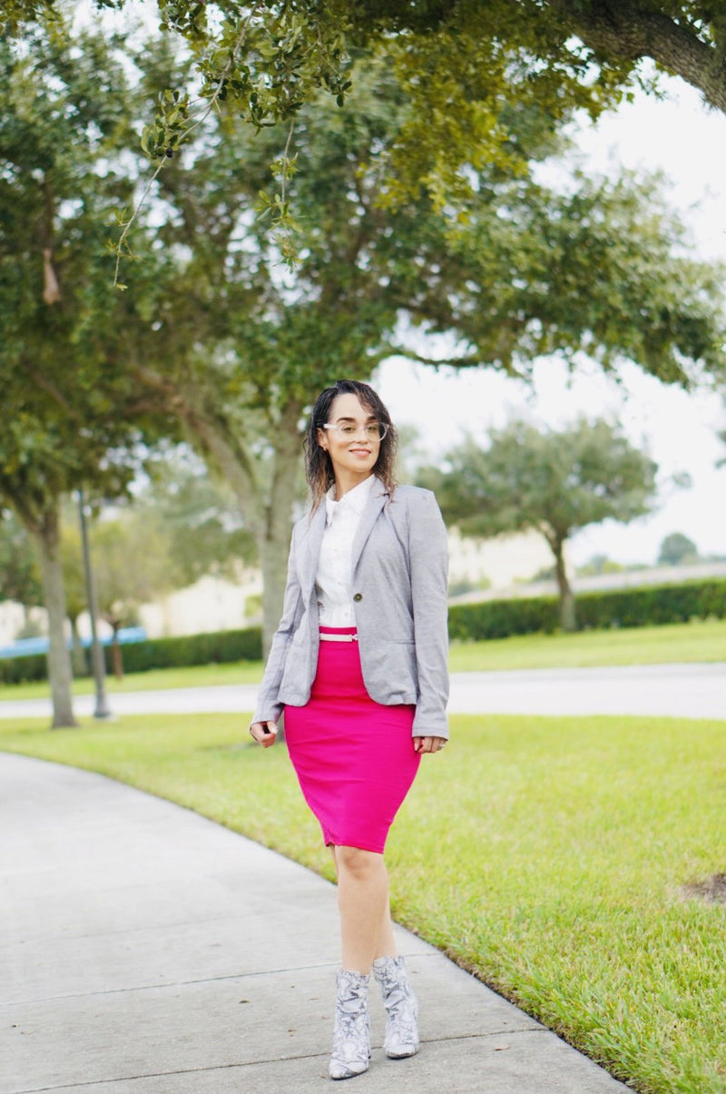 Vibrant Pencil Skirt