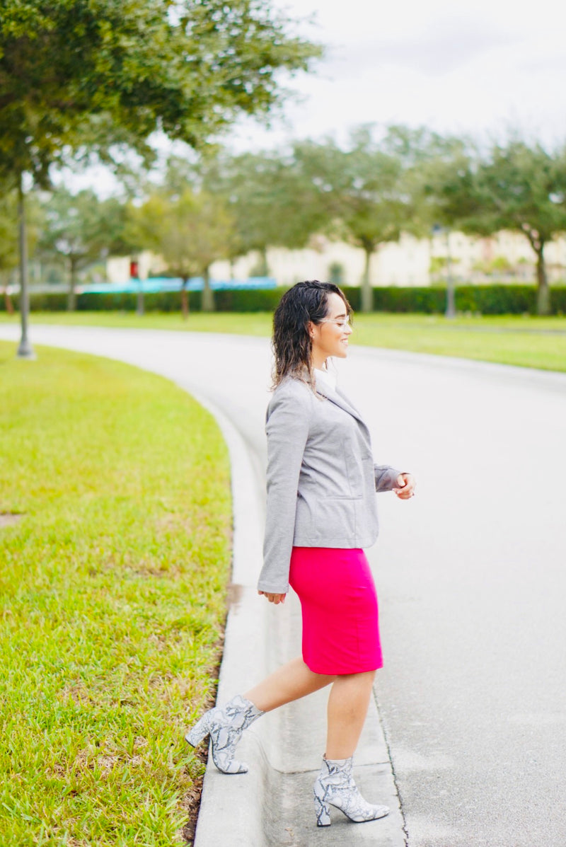 Vibrant Pencil Skirt