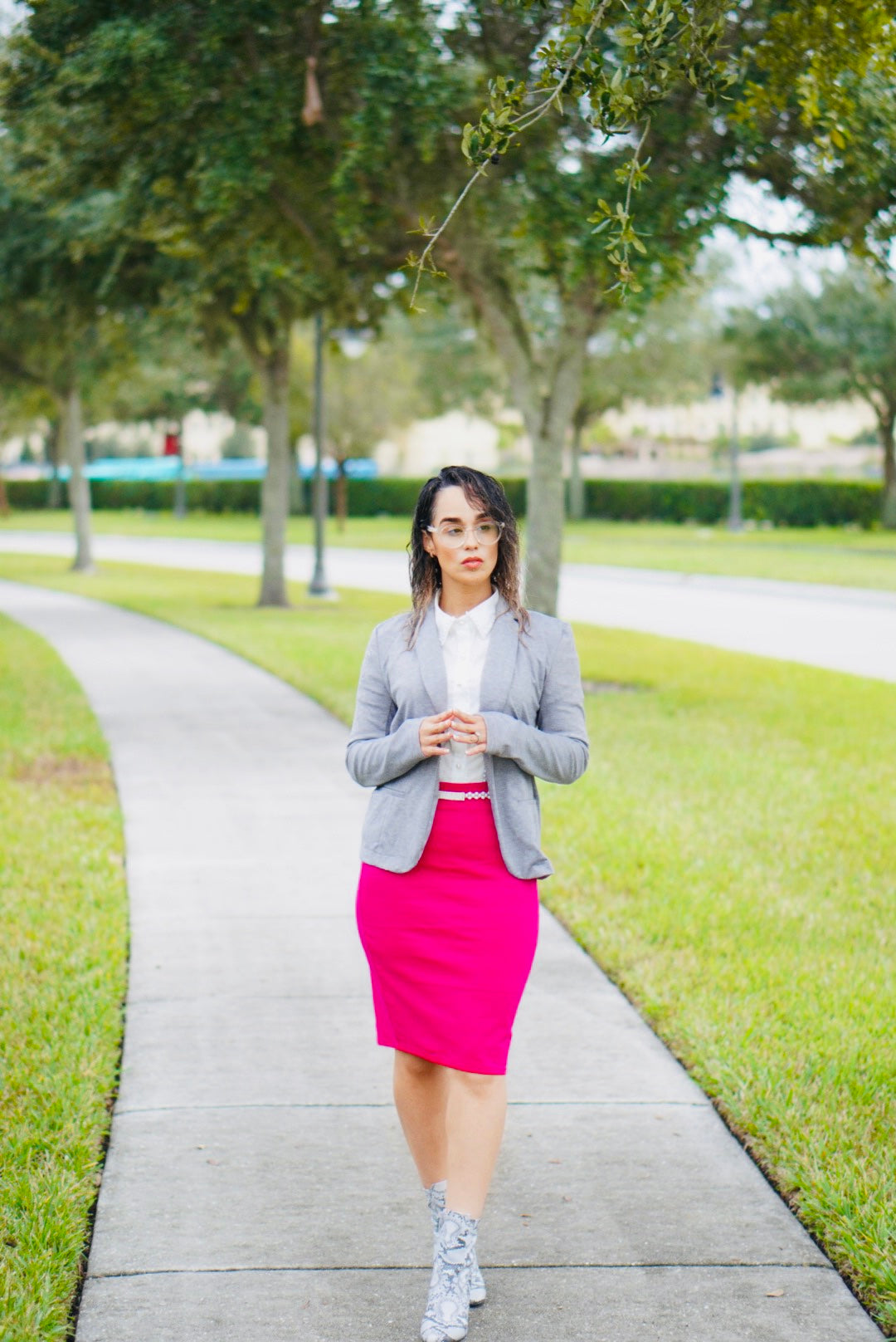 Vibrant Pencil Skirt