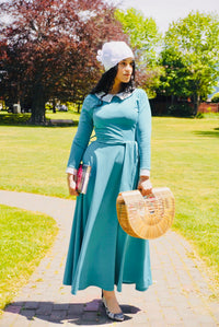 “Vintage Teal Green” - Dress