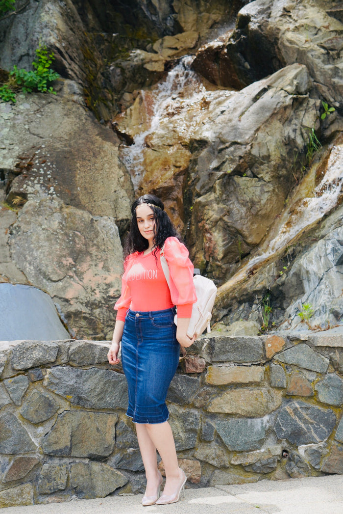 “Faded Denim” - Skirt