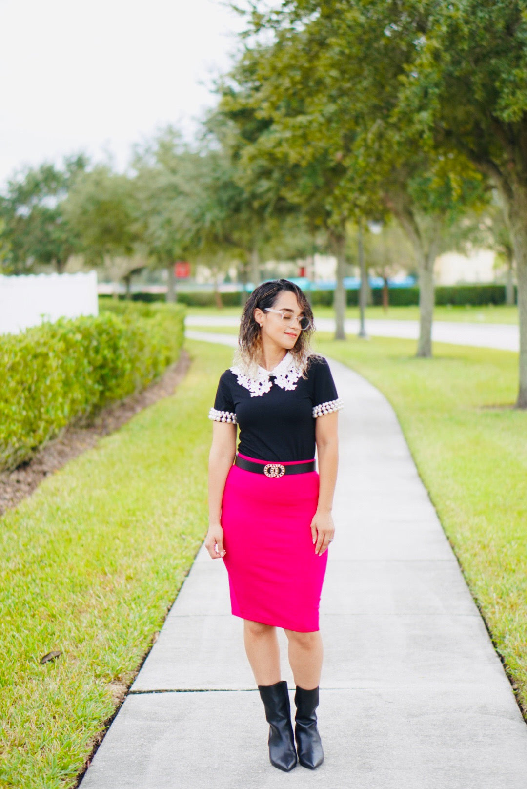 Vibrant Pencil Skirt