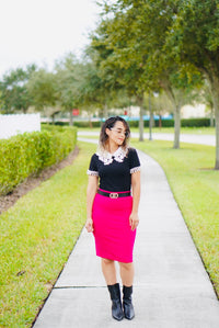 Vibrant Pencil Skirt