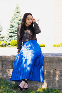 “Royal” - Pleated Skirt