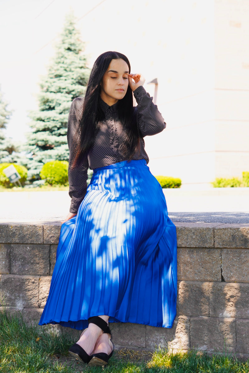 “Royal” - Pleated Skirt