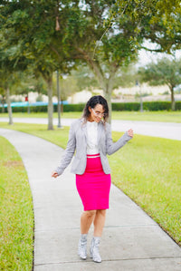 Vibrant Pencil Skirt