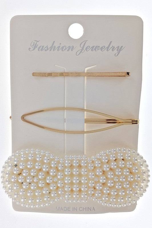 “Pearl Accent" - Hair Clip