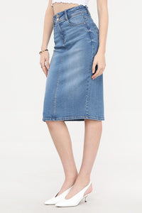 “High Waisted Denim” - Skirt