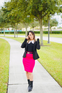 Vibrant Pencil Skirt