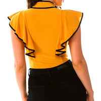 “Two-Toned Ruffled” - Bodysuit